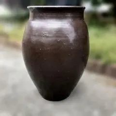 唐津 褐釉小壷 江戸時代 古唐津 九州民窯 古薩摩 黒薩摩 唐津 褐釉小壷 江戸時代 古唐津 九州民窯 古薩摩 黒薩摩