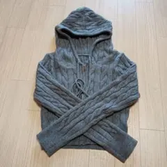 ケーブルフルジップパーカ