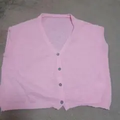ピンク Vネック カーディガン XSサイズ　SHEIN