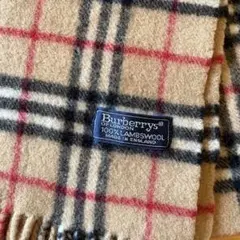 Burberrys ラムズウール チェックマフラー