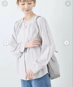 ROPÉPICNIC ロペピクニック　レースポイントブラウス