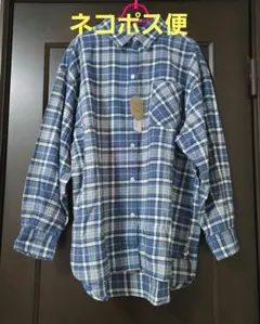 チェック柄オーバーシャツ長袖