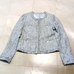 Leilian レリアン ノーカラージャケット 式典 セレモニー ９