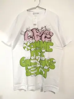 希少】コムデギャルソンシャツ KAWSカウズ プリントTシャツ ホワイト