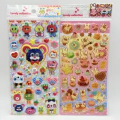 めちゃらぶシール Lovely collection シール 当時物 未開封品 新品 平成レトロ 当時物 めちゃらぶシール レモン株式会社 ぷっくり