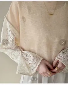 hinari レースメッシュ2WAYプルオーバーのサムネイル