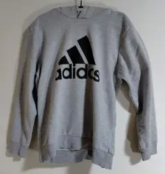 adidas グレー フード付きパーカー