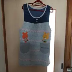 クマキャラクター付きエプロン