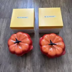 LE CREUSET カボチャ型耐熱 容器 2色セット - メルカリ