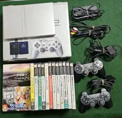 PlayStation 2 (PS2) 本体と攻略本とゲームソフトのセット
