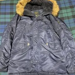 ALPHA INDUSTRIES N-3B パーカー ネイビー　ガンダムコラボ