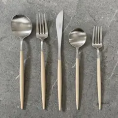 正規品 Cutipol GOA Ivory Silver カトラリー 5本セット - メルカリ