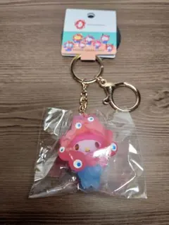 万博 サンリオ ミャクミャク コラボ なりきり キーホルダー マイメロディ