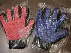 그루밍 글러브, 브러싱 러버 글러브, 오른손용 개와 고양이 탈모 제거제