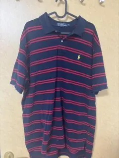 Polo by Ralph Lauren XL ポロシャツ ネイビー/レッド