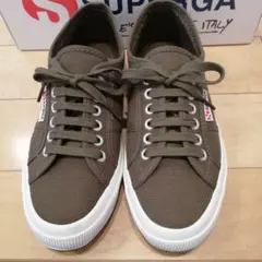 [美品]SUPERGA 2750 グリーン スニーカー 39のサムネイル