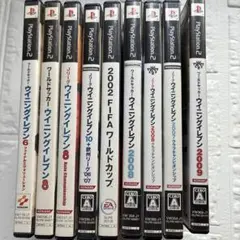 【中古最安値】PS2ソフト ウイニングイレブンシリーズなど9本まとめ売り