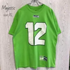 Majestic　マジェスティック　半袖　Tシャツ　プリント　NFL　XL 古着