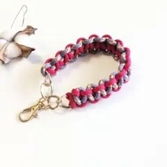 ハンドスラップ スマホストラップ パラコード アウトドア かわいい 赤