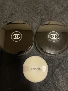 CHANEL シャネル ♡ ルース パウダー ケース 2個セット パフ1個付き
