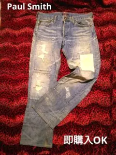 ターボ様　ポールスミス レッドイヤー パッチワーク デニムパンツ XL 日本製 ポールスミス レッドイヤー パッチワーク デニムパンツ XL 日本製