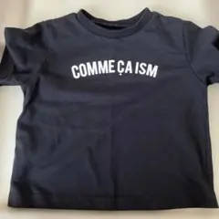 COMME CA ISM 黒 Tシャツ 80-90