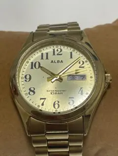 SEIKO ALBA アルバ ゴールド 7N33-K002 稼動品のサムネイル