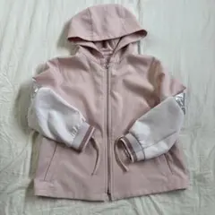 ZARA ピンクパーカー　長袖トップス　シルバー　羽織り　上着　ザラキッズ