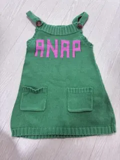 ANAP Kids キッズ ニットワンピース　グリーン 100のサムネイル
