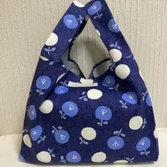 花柄② エコバッグ ハンドメイド