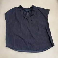 ロペピクニック ネイビー ストライプ ノースリーブシャツ