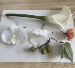 高級造花 アーティフィシャルフラワー 和装 髪飾りセット 結婚式 前撮り