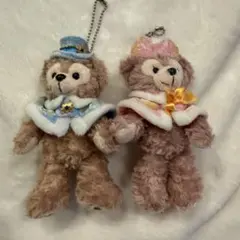 ダッフィー シェリーメイ マスコット ぬいぐるみ ピンク クリスマス 2013