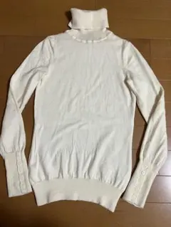 GA P アイボリー タートルネックニット ＸＳ