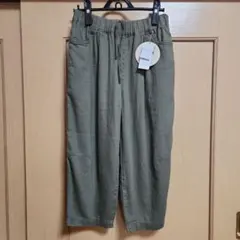 新品 カポックヒザダーツパンツ Lサイズ 濃緑のサムネイル