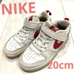 NIKE❣️ スニーカー 20cm コートボロー　おしゃれ　白 ホワイト ナイキ