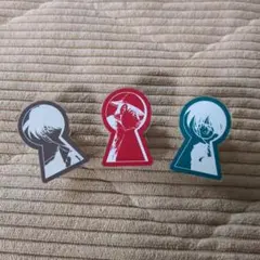 名探偵コナンのクリップ3個セット