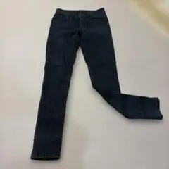 レディース スキニーデニムパンツ ブラック ストレッチ
