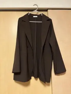 しまむら ぷーさんコラボ ブラウン テーラードジャケット ダブルボタン