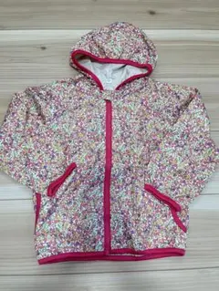 110cm 花柄ジャケット パーカー ウィンドブレーカー