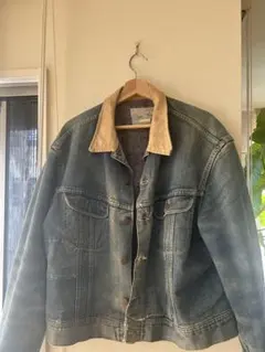 美品】日本ランズエンド デニムジャケット M 襟コーデュロイ