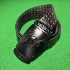 タイムセール❗️オークリー★スカルバックル★パンチングレザーベルト★y2k★