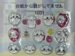 1031。透明動物キャラクターシール ちいかわセット