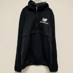 ニューバランス パーカー ハーフジップ 長袖 L 黒 ジャージ ジム スポーツ