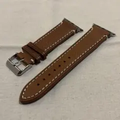 別注【アップルウォッチ用/高級肉厚レザーストラップ ブラウン】
