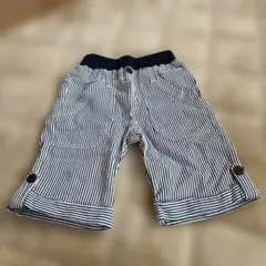 ストライプ 綿100ハーフパンツ 100cm