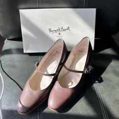 Margaret Howell IDEAブラウン ストラップパンプス