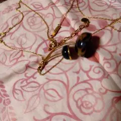 マークジャコブス　ゴールドチェーン 茶べっ甲柄ペンダント 　値下げしました