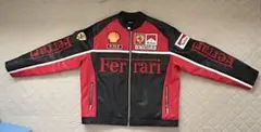 Ferrari バイカージャケット レッド/ブラック