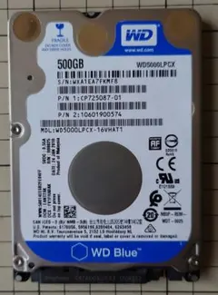 WD Blue 500GB 内蔵型ハードディスクドライブ